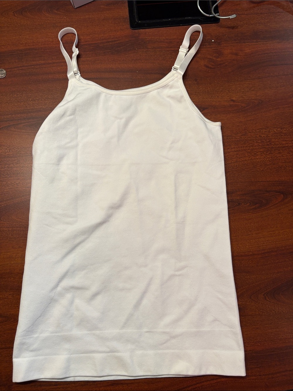 Shapermint White Adjustable-Strap Camisole